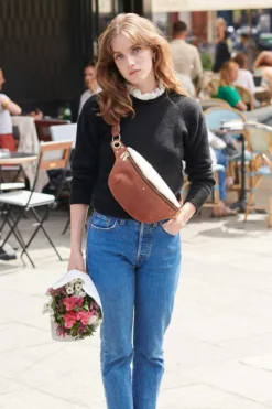Maradji Fanny Packs^Nicole Sherpa Cognac