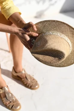 Maradji Chapeaux De Paille^Panama Galon Coton
