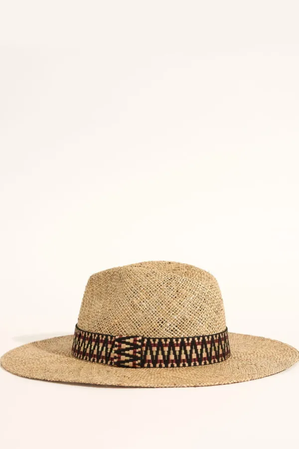 Maradji Chapeaux De Paille^Sombrero Galon Coton