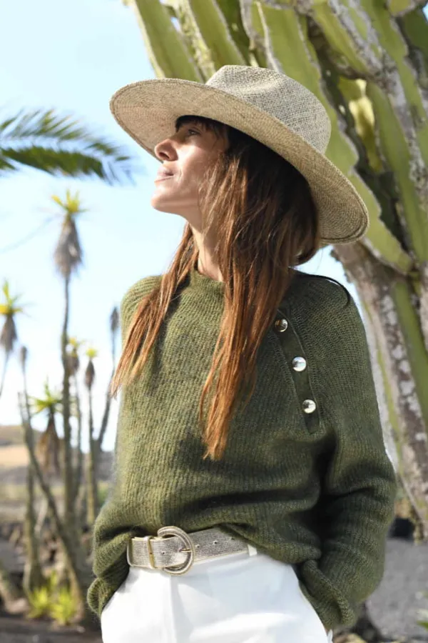 Maradji Chapeaux De Paille^Sombrero Galon Coton