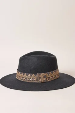 Maradji Chapeaux En Feutre^Victor Anthracite Brode