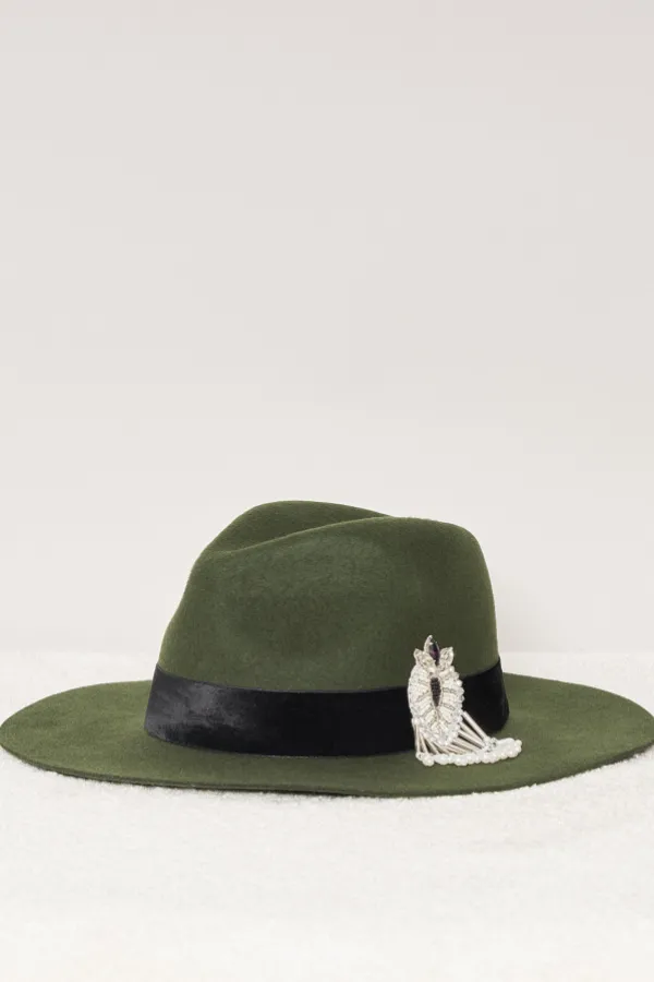 Maradji Chapeaux En Feutre^Victor Galon Velours Et Patch