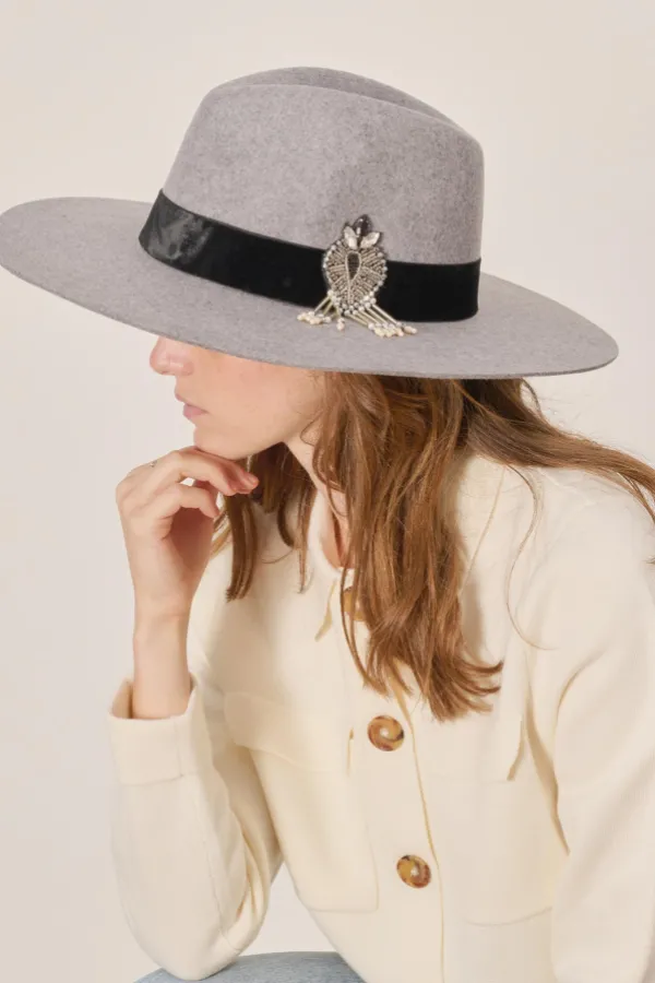 Maradji Chapeaux En Feutre^Victor Galon Velours Et Patch