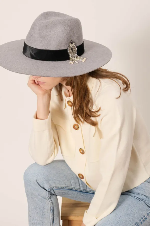 Maradji Chapeaux En Feutre^Victor Galon Velours Et Patch